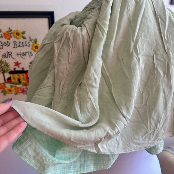 Majorelle Mint Gingham Halter Ruffle Dress – Size M - Picture 8 of 13